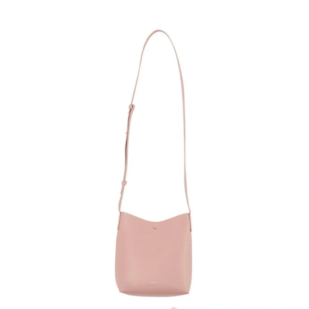NEW SAMARA Vegan Leather Shoulder Bag in Peony